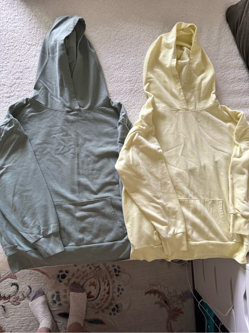 GAP Kids Hoodie Set - Sage Green & Pale Yellow